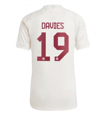 Lacne Muži Futbalové dres Bayern Munich Alphonso Davies #19 2023-24 Krátky Rukáv - Tretina